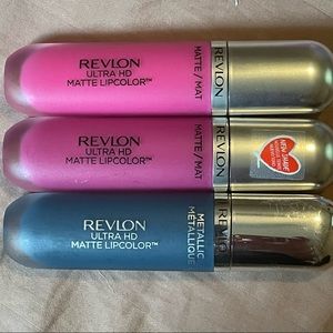 3 Revlon ultra hd matte lipcolors